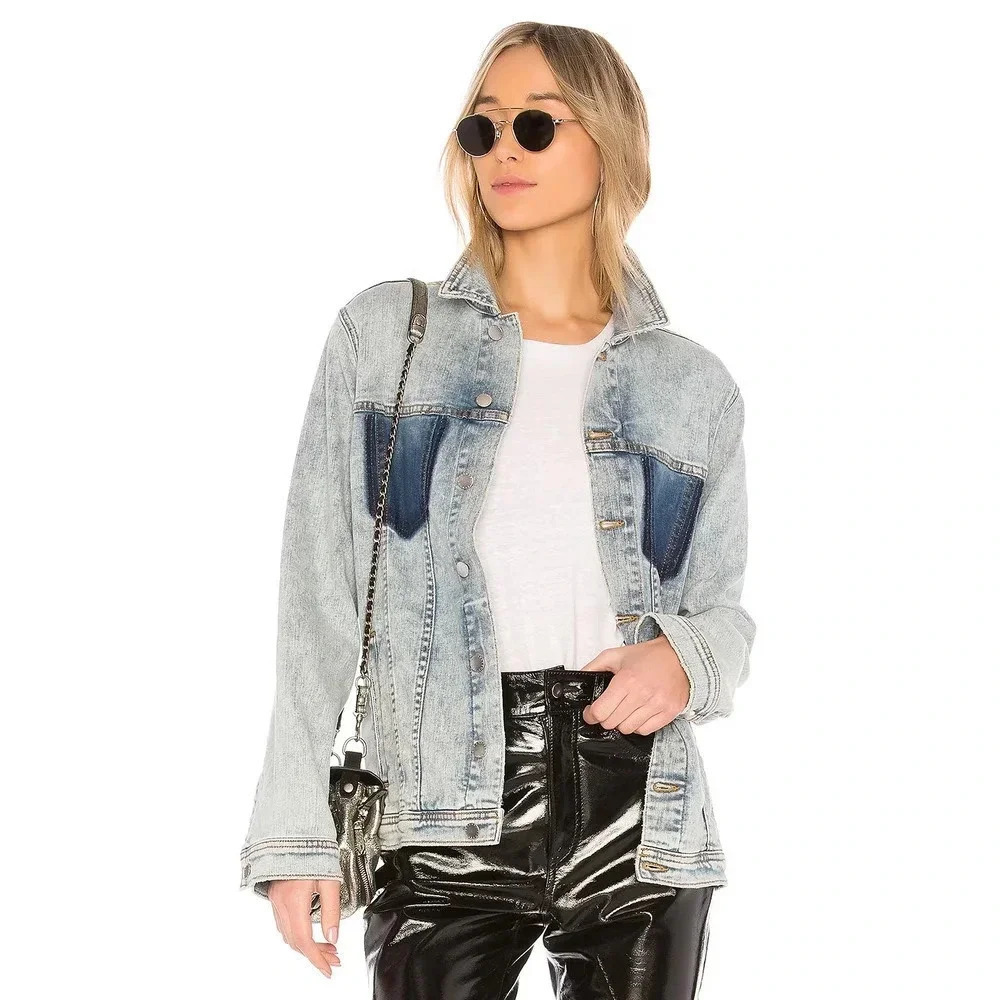 L'AGENCE Karina Jean Jacket Classic Sky Size L